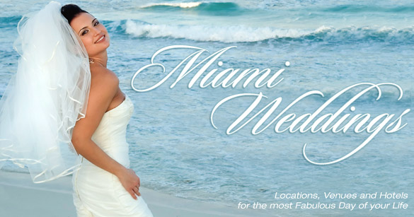 Miami Beach provides a beautiful backdrop for a destination wedding with