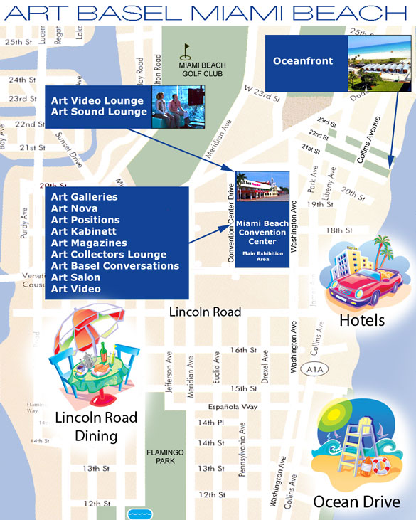 Art Basel Miami Beach Map Art Basel Miami Beach Map
